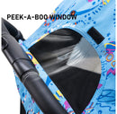 Lightweight 360 Classic Seat Baby Stroller w/Umbrella -Black/Blue