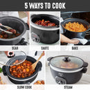 Healthy 6qt Slow Cooker Black