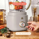 10-Cup Food Processor with Accessories, Porcini Taupe by Drew Barrymore - Porcini Taupe