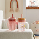 Kids' 14oz 2pk Unicorn Single Wall Recycled Straw Tumblers Pink