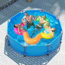 690/978/1158/1617 Gal Outdoor Family Swimming Pool With Metal Frame-10 X 10 Ft