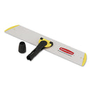 Rubbermaid Hygen Quick Connect S-S Frame, Wet/Dry Mop 17.19W X 3D, Aluminum, Yellow - RCPQ560