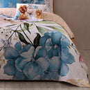 Bebejan Maia Blue 5 Piece Reversible Comforter Set - Queen
