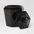 28 fl oz Stoneware Candy Bowl with Lid Black - Threshold™