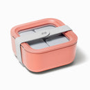 4.4 Cup Small Ceramic Coated Glass Food Storage Container - Perracotta