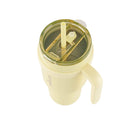 40oz Vacuum Insulated Stainless Steel Straw Tumbler Mug - Light Yellow