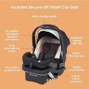 Travel System Stroller with Infant Car Seat - Dash Tan