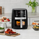 6-Qt Digital Window Air Fryer With 12 Cooking Presets