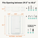 71" Extra Tall Pet Gate for Cats - White