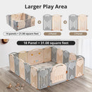 Foldable Baby Playpen - Off-White