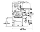 Briggs & Stratton 83152-1049-F1 3-4" X 1 13/16" Horizontal Recoil Engine w- Muffler