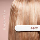 Conair Double Ceramic Flat Iron - White - 1 Inch