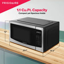 1000W Countertop Microwave Oven - Stainless Steel