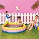 3 Ring Round Kiddie Pool - Yellow/Pink/Navy