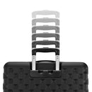Checked Hardside Spinner Suitcase - Black