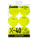 Franklin Sports X40 Pickleballs Vellum - 6Pc