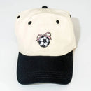 Soccer Bow Hat - Cream