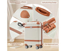 3-Piece Lightweight Hard Shell Carry-On Luggage Set - White