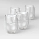13.4oz 4pk Plastic Wine Glasses - Clear