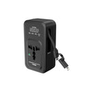Travel Adapter with Cables & USB Ports - 15W Output