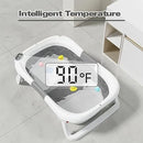 Collapsible Baby Bathtub With Soft Cushion - Gray