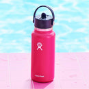 32oz Wide Mouth Flex Straw Water Bottle - Zinnia