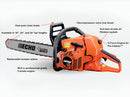 ECHO CS-590-24 Chain Saw 24" Bar Rear Handle Timber Wolf 59.8cc Engine