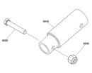 Ferris 84009765 Extension sleeve for IS6200, ISX3300, IS3200Z & F320Z 72" Decks (Sleeve only! mount not included)