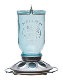Perky-Pet Wild Bird 1 lb Glass/Steel Mason Jar Bird Feeder 8 ports, Pack of 2