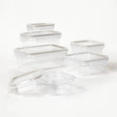 12-Piece Plastic Food Storage Container Set with Lids