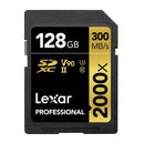 Lexar 128GB Professional 2000x UHS-II SDXC Memory Card Gold Series