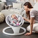 Bluetooth Enabled Baby Swing - White