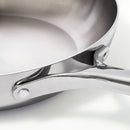 8-Inch Stainless Steel Frypan - Silver