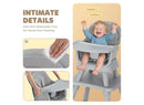 Baby High Chair, 8 in 1 Convertible Highchair - Gray