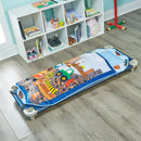 Construction Toddler Cot Nap Mat - Blue, Yellow, Green