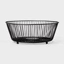 Iron Wire Fruit Basket - Black