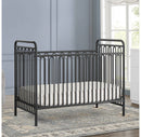 Darcy 4-in-1 Metal Convertible Crib - Charcoal