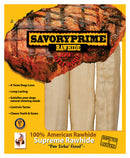 Savory Prime American Supreme All Size Dogs Adult Rawhide Bone Beef Rawhide 6-7 in. L 3 pk