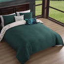 Bebejan Peacock Jardin 5 Piece Reversible Comforter Set - King