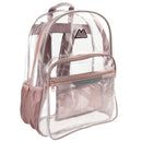 Clear Backpack - Rose: Water-Resistant School Bag for Kids