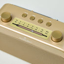 Portable AM/FM Bluetooth Radio - Gold