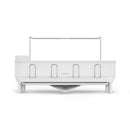 Kitchen Dish Drying Rack with Swivel Spout Stainless Steel Frame