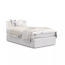 Teddi 4-in-1 Convertible Mini Crib - White with Driftwood