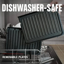 4-Serving Removable Plate & Panini Grill - Black