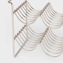 6 Bottles Metal Wire Wine Rack - Silver