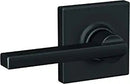 Schlage F Series F10 LAT 622 COL Passage Lever, Mechanical Lock, Matte Black, Metal, Residential, 2 Grade