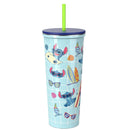 Disney Stitch 24oz Stainless Steel Vacuum Insulated Straw Tumbler