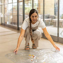High Chair Square Floor Mat - Waterproof and Clear Floor Mat - Protects Floor from Spills and Messes - 49.5" x 49.5"