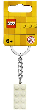 LEGO® 2x4 White Metallic Key Chain – 854084