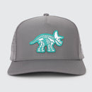 Adult Polyester Triceratops Baseball Hat - Dark Gray